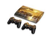 For Sony PlayStation 3 Super Slim CECH 4000 Skins Stickers Personalized Decals 2 Controller Covers PS3S4000 106