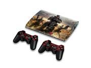For Sony PlayStation 3 Super Slim CECH 4000 Skins Stickers Personalized Decals 2 Controller Covers PS3S4000 105