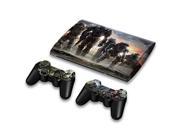 For Sony PlayStation 3 Super Slim CECH 4000 Skins Stickers Personalized Decals 2 Controller Covers PS3S4000 50