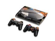 For Sony PlayStation 3 Super Slim CECH 4000 Skins Stickers Personalized Decals 2 Controller Covers PS3S4000 55