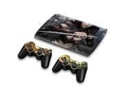 For Sony PlayStation 3 Super Slim CECH 4000 Skins Stickers Personalized Decals 2 Controller Covers PS3S4000 56