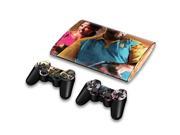 For Sony PlayStation 3 Super Slim CECH 4000 Skins Stickers Personalized Decals 2 Controller Covers PS3S4000 53