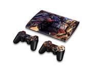 For Sony PlayStation 3 Super Slim CECH 4000 Skins Stickers Personalized Decals 2 Controller Covers PS3S4000 23