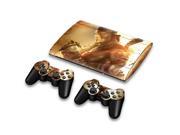 For Sony PlayStation 3 Super Slim CECH 4000 Skins Stickers Personalized Decals 2 Controller Covers PS3S4000 193