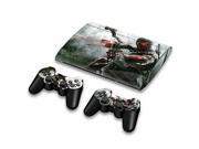 For Sony PlayStation 3 Super Slim CECH 4000 Skins Stickers Personalized Decals 2 Controller Covers PS3S4000 122