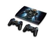 For Sony PlayStation 3 Super Slim CECH 4000 Skins Stickers Personalized Decals 2 Controller Covers PS3S4000 123