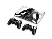 For Sony PlayStation 3 Super Slim CECH 4000 Skins Stickers Personalized Decals 2 Controller Covers PS3S4000 119