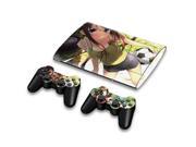 For Sony PlayStation 3 Super Slim CECH 4000 Skins Stickers Personalized Decals 2 Controller Covers PS3S4000 125