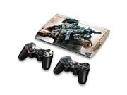 For Sony PlayStation 3 Super Slim CECH 4000 Skins Stickers Personalized Decals 2 Controller Covers PS3S4000 124