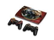 For Sony PlayStation 3 Super Slim CECH 4000 Skins Stickers Personalized Decals 2 Controller Covers PS3S4000 36