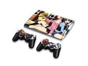 For Sony PlayStation 3 Super Slim CECH 4000 Skins Stickers Personalized Decals 2 Controller Covers PS3S4000 131