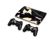 For Sony PlayStation 3 Super Slim CECH 4000 Skins Stickers Personalized Decals 2 Controller Covers PS3S4000 136