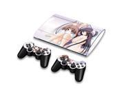 For Sony PlayStation 3 Super Slim CECH 4000 Skins Stickers Personalized Decals 2 Controller Covers PS3S4000 134