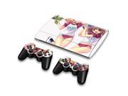 For Sony PlayStation 3 Super Slim CECH 4000 Skins Stickers Personalized Decals 2 Controller Covers PS3S4000 129