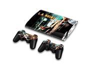 For Sony PlayStation 3 Super Slim CECH 4000 Skins Stickers Personalized Decals 2 Controller Covers PS3S4000 92
