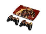 For Sony PlayStation 3 Super Slim CECH 4000 Skins Stickers Personalized Decals 2 Controller Covers PS3S4000 93