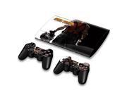 For Sony PlayStation 3 Super Slim CECH 4000 Skins Stickers Personalized Decals 2 Controller Covers PS3S4000 99