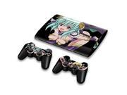 For Sony PlayStation 3 Super Slim CECH 4000 Skins Stickers Personalized Decals 2 Controller Covers PS3S4000 162
