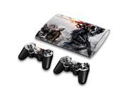For Sony PlayStation 3 Super Slim CECH 4000 Skins Stickers Personalized Decals 2 Controller Covers PS3S4000 88