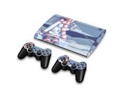 For Sony PlayStation 3 Super Slim CECH 4000 Skins Stickers Personalized Decals 2 Controller Covers PS3S4000 151