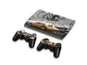 For Sony PlayStation 3 Super Slim CECH 4000 Skins Stickers Personalized Decals 2 Controller Covers PS3S4000 73