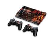 For Sony PlayStation 3 Super Slim CECH 4000 Skins Stickers Personalized Decals 2 Controller Covers PS3S4000 87