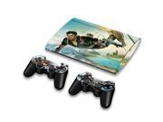 For Sony PlayStation 3 Super Slim CECH 4000 Skins Stickers Personalized Decals 2 Controller Covers PS3S4000 43