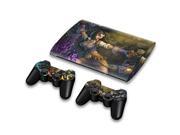 For Sony PlayStation 3 Super Slim CECH 4000 Skins Stickers Personalized Decals 2 Controller Covers PS3S4000 40