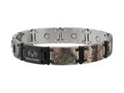 Sabona Jewelry Mens Bracelet Realtree Stainless Magnetic XXL Brown 446