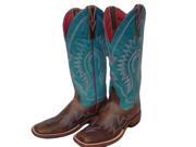 Macie Bean Western Boots Womens Arrowhead Amy 7 M Tan Turquoise M9055