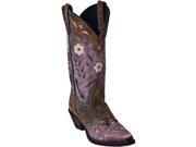Laredo Western Boots Women Miss Kate Arrow Cowboy 7.5 M Tan Pink 52137