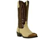 Laredo Western Boots Mens Flagstaff Faux Lizard Wing 11.5 D Bone 61161