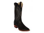 Ferrini Western Boots Mens Caiman Tail D Toe 11 D Black 10371 04