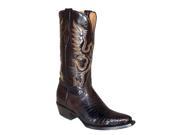 Ferrini Western Boots Womens Teju Lizard 7.5 B Chocolate 81161 09
