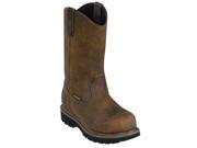 John Deere Work Boots Mens Waterproof Wellington 7.5 M Aged Oak JD4182
