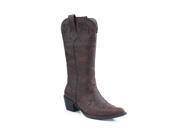 Roper Western Boots Womens 12 Scroll 8.5 B Brown 09 021 1556 0732 BR