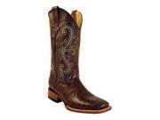 Ferrini Western Boots Mens Caiman Gator Cowboy 10.5 EE Brown 40793 09