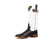Horse Power Western Boots Mens Leather Cowboy 13 D Brown White HP1022