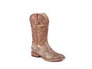 Roper Western Boots Womens Zebra Bling 6.5 B Brown 09 021 1901 0060 BR