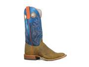 Olathe Western Boots Mens Leather Cowboy Bison 11 D Brown 8022