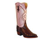 Ferrini Western Boots Womens Caiman Belly Gator 7 B Brown 82461 09
