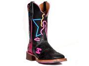 Cinch Western Boots Mens Edge Playas Club Cowboy 8.5 D Black CEM121