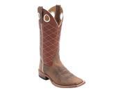 Horse Power Western Boots Mens Leather Cowboy Bison 11 EE Toast HP1028