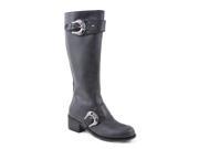 Roper Western Boots Womens Knee Zipper 6 B Black 09 021 1558 0551 BL