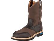 Cinch Work Boots Mens WRX Leather Rubber Sole 8 D Brown WXM106