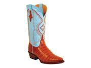 Ferrini Western Boots Womens Caiman Belly Gator 6.5 B Cognac 82461 02