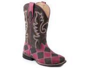 Roper Western Boots Womens Patchwork 7.5 B Pink 09 021 0902 0294 PI