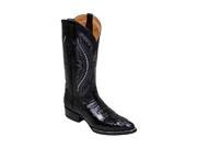 Ferrini Western Boots Mens Caiman Tail Croc 10 D Black 10311 04