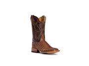 Cinch Western Boot Mens Cowboy Caiman Sq Toe 8.5 D Soft Brown CFM151