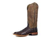 Horse Power Western Boots Mens Leather Cowboy Gator 10 D Brown HP1070